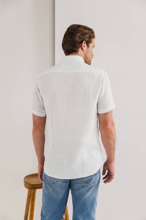 State of Art shirt ss plain linen